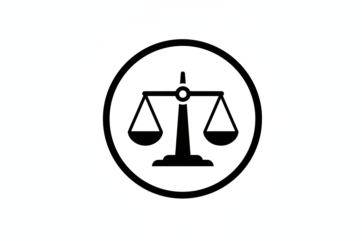 law emoji black and white for product description 